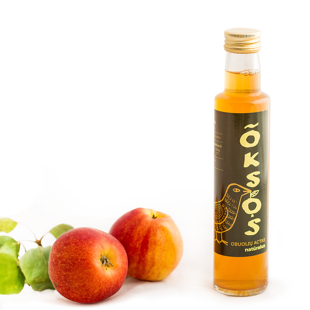 Natūralus obuolių sidro actas 250 ml